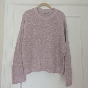 Ann Taylor Loft Marled Drop Shoulder Sweater French Orchid/Lilac Women's Large